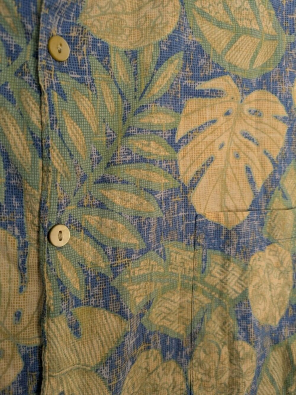Size 2XL Tori Richard Henna Leaves Printed Hawaiian Shirt 100% Cotton Lawn - Picture 4 of 5